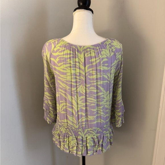 Fever gorgeous top in Liliac/mint green size M - Picture 5 of 10